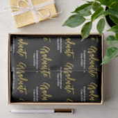 大学院白黒金ゴールド大学院名2024年区分 薄葉紙 (ギフト)