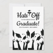 大学院看護学研究科の卒業式 招待状 (正面)