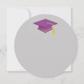 大学院祝の紫冠の招待状 招待状 (裏面)