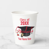 大学院紙カップ – キャップとディプロマHAMbyWG 紙コップ (裏面)