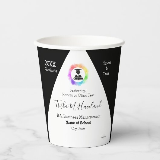 大学院紙カップ – HAMbyWhiteGlove紙カップ 紙コップ (正面)