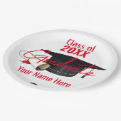 大学院紙プレート – キャップとディプロマHAMbyWG ペーパープレート (アングル)