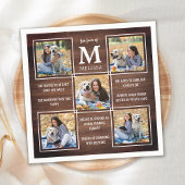 大学院素朴おもしろいファクトユニーク写真コラージュ スタンダードカクテルナプキン