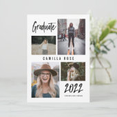 大学院署名卒業招待状 招待状 (スタンド正面)