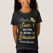 大学院誇りを持った名の姉妹 |学校卒業 Tシャツ (正面)