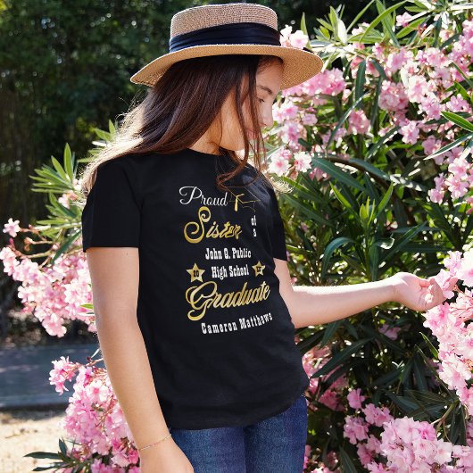 大学院誇りを持った名の姉妹 |学校卒業 Tシャツ