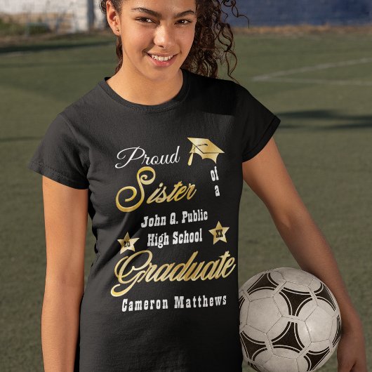 大学院誇りを持った名の姉妹 |学校卒業 Tシャツ