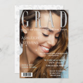 大学院誌カバー写真卒業パーティーのインベント 招待状 (正面/裏面)