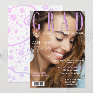 大学院誌カバー写真卒業パーティーのインベント 招待状