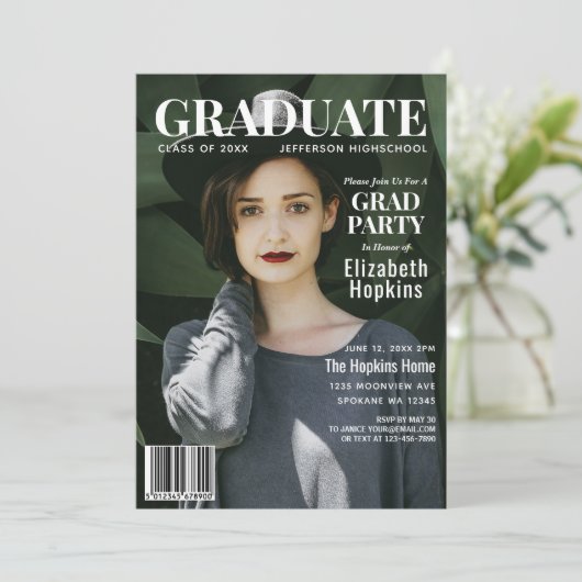 大学院誌カバー写真卒業パーティー 招待状 (スタンド正面)