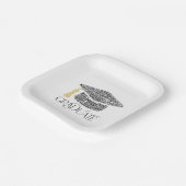 大学院語学卒業キャップパーティー ペーパープレート (傾斜あり)