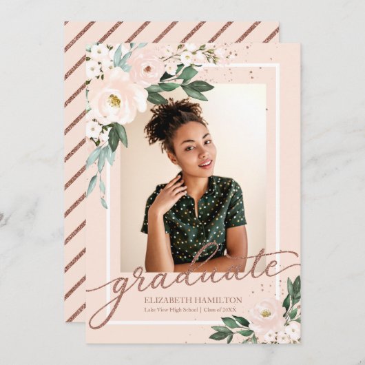 大学院赤面フローラ大学院発表写真 案内状 (正面/裏面)