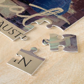 大学院金ゴールドスクリプト |グラーエレガントド写真画像 ジグソーパズル (側面)