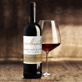 大学院金ゴールドスクリプト |被エレガント視器パーティー ワインラベル