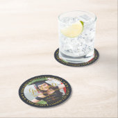 大学院金ゴールド写真丸紙コースター ラウンドペーパーコースター (インサイチュ)