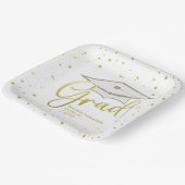 大学院金ゴールド書道の卒業上限 ペーパープレート (傾斜あり)