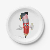 大学院鉛筆 ペーパープレート (正面)