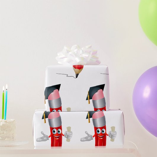 大学院鉛筆 ラッピングペーパー