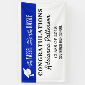 大学院青タッセルは面倒を見る価値があった 横断幕 (縦)