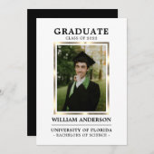 大学院黒金ゴールド枠クラス |写真An 案内状 (正面/裏面)