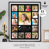 大学院15号写真コラージュカスタムカラー ポスター