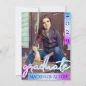 大学院2の写真 |スクリプトMermaid グラデーション Keepsake 招待状 (正面)