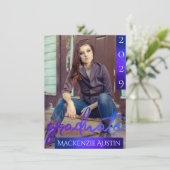 大学院2の写真 |マーメイドブルーグラデーショングリーンパーティー 招待状 (スタンド正面)