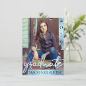 大学院2の写真 |青いスクリプトブクールラシキープサケ 招待状 (スタンド正面)