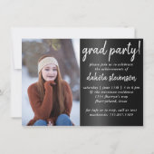 大学院2の写真 | Chic Script シンプル Keepsake 招待状 (裏面)