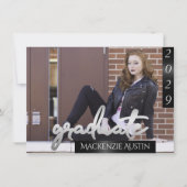 大学院2の写真 | Chic Script シンプル Keepsake 招待状 (正面)