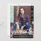 大学院2の写真 | Chic Script シンプル Keepsake 招待状 (正面)