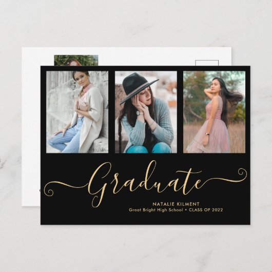 大学院3写真部卒業 案内ポストカード (正面/裏面)