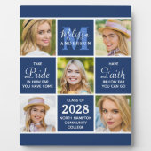 大学院5フォトコラージュ感動的ネイビーブルー フォトプラーク (正面)