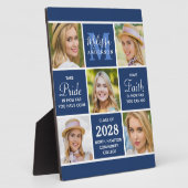 大学院5フォトコラージュ感動的ネイビーブルー フォトプラーク (側面)