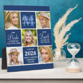 大学院5フォトコラージュ感動的ネイビーブルー フォトプラーク (側面)