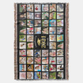 大学院57写真集パーソナライズされた スローブランケット (正面縦)