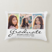 大学院6フォトコラージュ黒モダン文字 アクセントクッション (裏面)