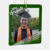 大学院、編集可能縁ど緑、2枚の写真 セラミックオーナメント (右)