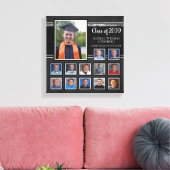 大学院K-12フォトコラージュ記念 キャンバスプリント (インサイチュ (リビング))