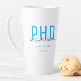 大学院Keepsake Blueブラックネーム学位PhD カフェラテマグ