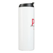 大学院Keepsake Red Black Name Degree PhD タンブラー (回転左)