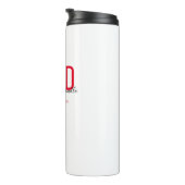 大学院Keepsake Red Black Name Degree PhD タンブラー (回転右)