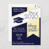 大学高等学校懇親会招待状葉書 ポストカード (正面/裏面)