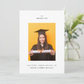 大学3写真タイポグラフィ大学卒業 案内状 (スタンド正面)