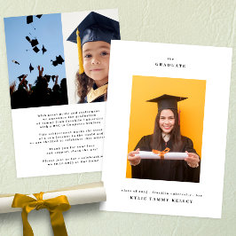 大学3写真タイポグラフィ大学卒業 案内状