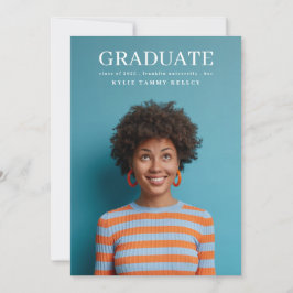 大学3写真タイポグラフィ大学卒業 案内状