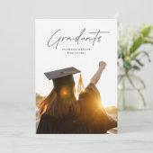 大学3写真大学大学院卒業 案内状 (スタンド正面)