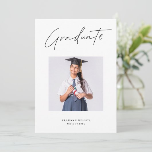 大学3角写真院卒業 案内状 (スタンド正面)