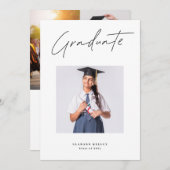 大学3角写真院卒業 案内状 (正面/裏面)