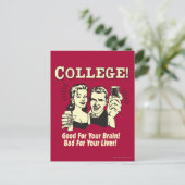 大学: レバーの頭脳の悪い状態のためによい ポストカード (スタンド正面)